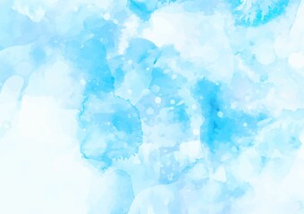 水彩の水色テクスチャ背景
