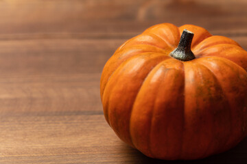 pumpkin background. Halloween, Thanksgiving or seasonal background.