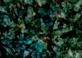 緑色の幻想的なキラキラ水彩テクスチャ背景
