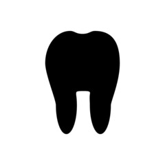 Tooth vector icon. dentist illustration sign. fang symbol or logo.