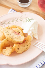 桃のアールグレイマリネ