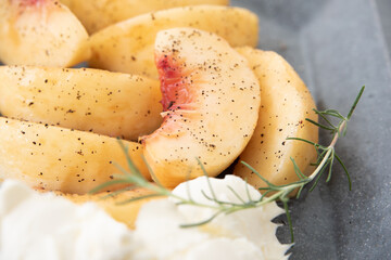 桃のアールグレイマリネ