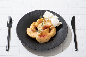 桃のアールグレイマリネ