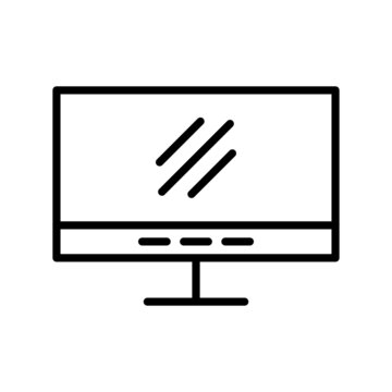 recommend clip art: Monitor Outline Vector Icon Design