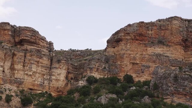 High mountains and cloudy sky