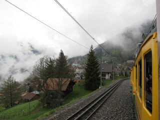 Rail travel on the Jungfrau train