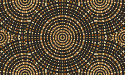 Abstract background with circles, seamless pattern