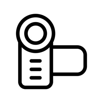 recommend clip art: Video Recording Outline Vector Icon Design