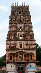 Gopura of Shri Rama Chandra temple, Ammapalle, Shamshabad, Telangana, India