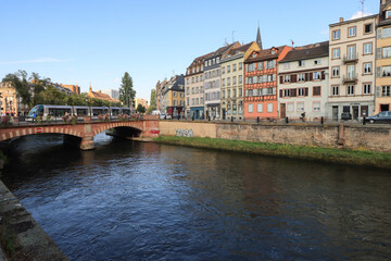 Straßburg; Pont National und Quai de Turckheim