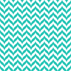 Acrylic prints Geometric shapes White seamless pattern with blue chevron. Minimalist and childish design for fabric, textile, wallpaper, bedding, swaddles toys or gender-neutral apparel.
