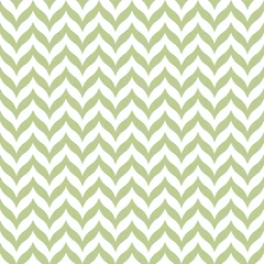 Wall murals Geometric shapes White seamless pattern with green chevron. Minimalist and childish design for fabric, textile, wallpaper, bedding, swaddles toys or gender-neutral apparel.