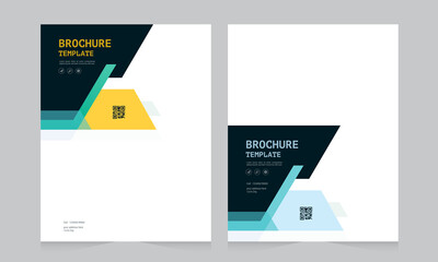 Cover design for annual report and business catalog, magazine, flyer or booklet. Brochure template layout. A4 cover vector EPS-10