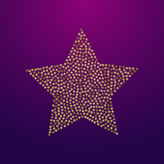 Shiny Circle Modern Vector Purple Background.