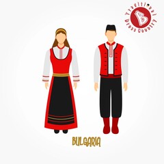Set of alphabet "B" cartoon characters in traditional clothes
