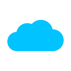 Simple Blue Cloud icon