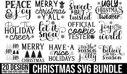 Christmas  svg t-shirt design bundle 