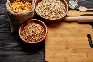 healthy eating organic product food view from above