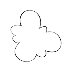 Vector illustration of clouds. Icons for print or web applications. EPS 10