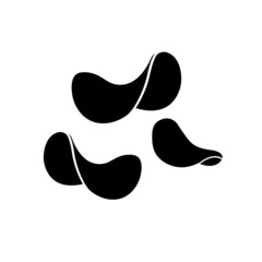 Chips potato icon, stock vector, logo isolated on white background