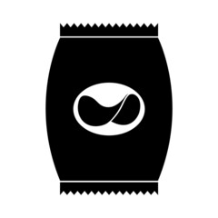 Chips potato icon, stock vector, logo isolated on white background