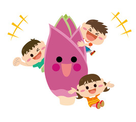 野菜/ミョウガと子どもたち