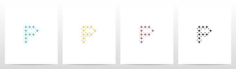 Light Spark Forming Letter Logo Design P