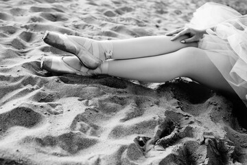 ballerina on the sand