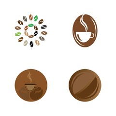 coffee bean icon vector