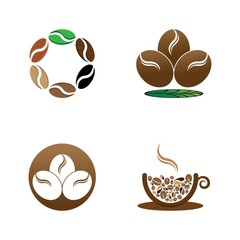 coffee bean icon vector