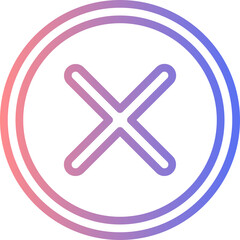 Obraz premium cancel icon