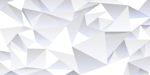 Obraz premium Grey crumpled abstract background, Low Poly style