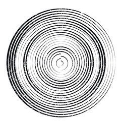 Grunge circle logo with lines. Unusual icon Design .Background texture with vector stripes .Geometric lines shape.