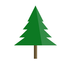 christmas tree cartoon vector in white backgound,isolate object,new year eve