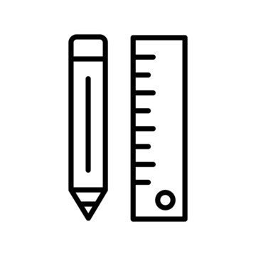 recommend clip art:  Pencil Scale Outline Vector Icon Design