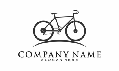 Race bicycle vector logo