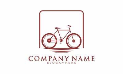 Relaxing bike vector logo