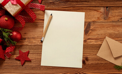 Blank letter to Santa