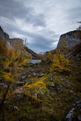 Der Lahngangsee im Ausserland, liegt sehr idylisch im Toten Gebirge