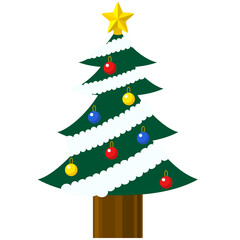 クリスマスツリーのイラスト