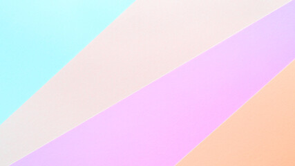 Background in trendy multicolor paper.Top view. Minimal concept.