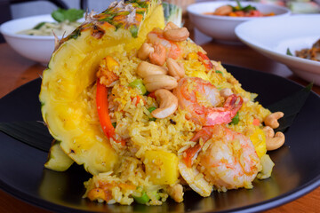 Pineapple seafood rice