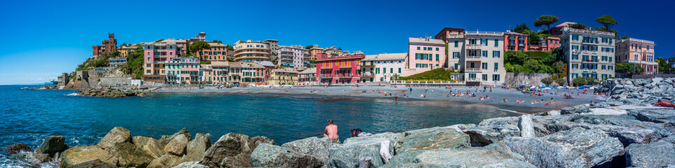 Naklejka premium The gulf of Vernazzola in Genoa