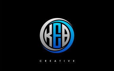 KEB Letter Initial Logo Design Template Vector Illustration
