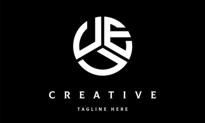 UEU circle three letter logo