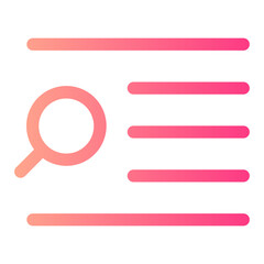 Obraz premium alignment gradient icon