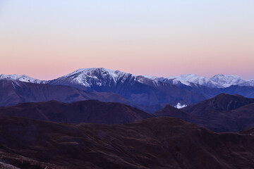 Sunrise in mountains, Dagestan Republic, Russia