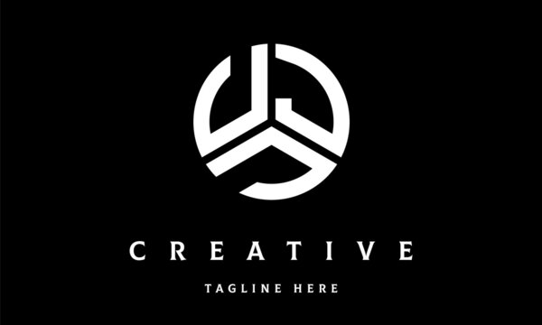 UJJ circle three letter logo