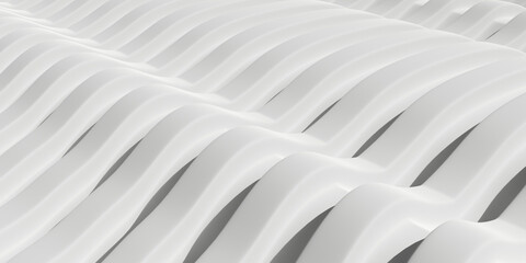 Abstract 3D Illustration with white lines for background