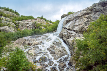 Alibek Falls, Karachay-Cherkessia, Russia, 11.09.2021